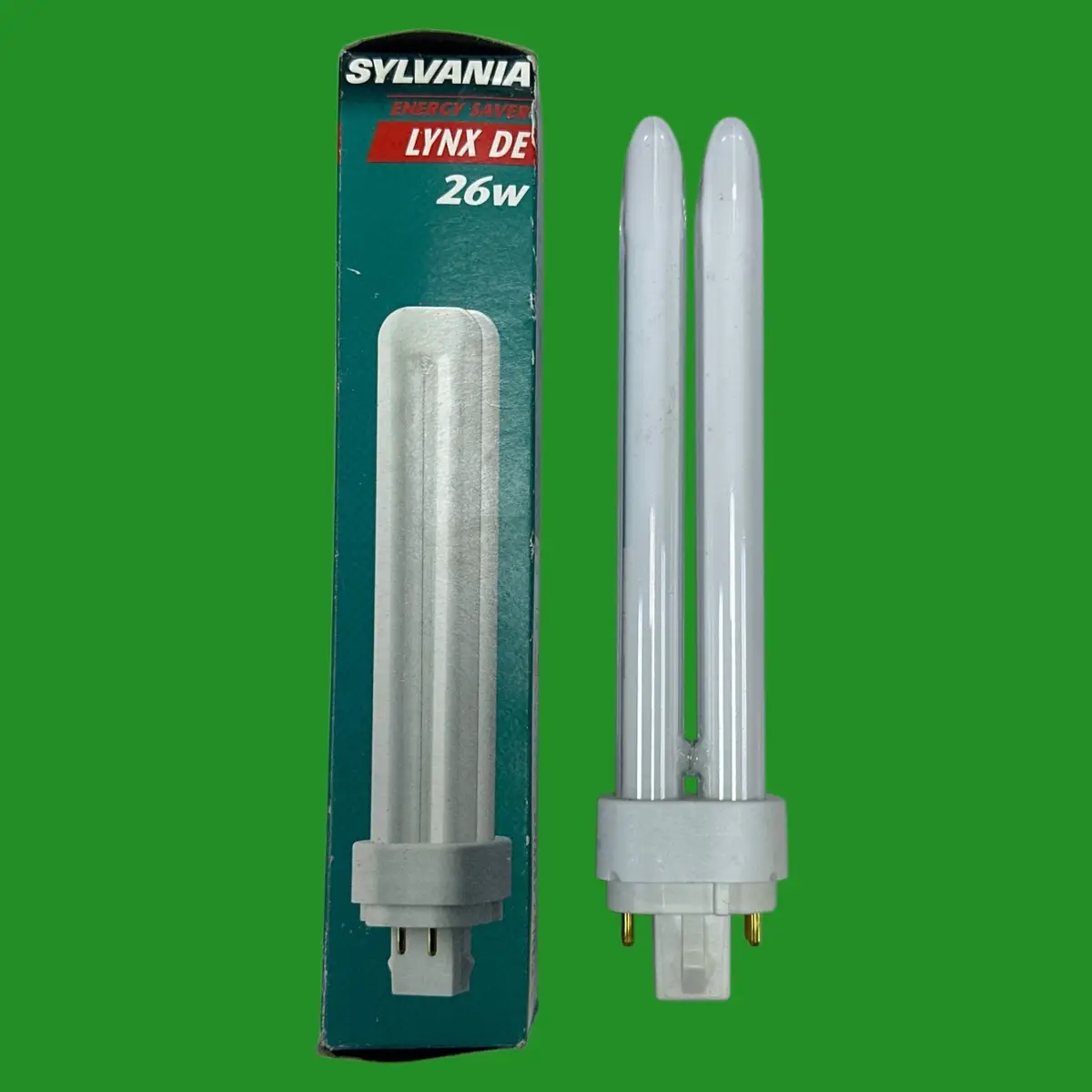 26W Sylvania Lynx DE G24q-3, 4 pin, 4000K 840 Low Energy CFL Light Bulb Lamp - image 2 | Free standard UK delivery included | Discount Quality Products