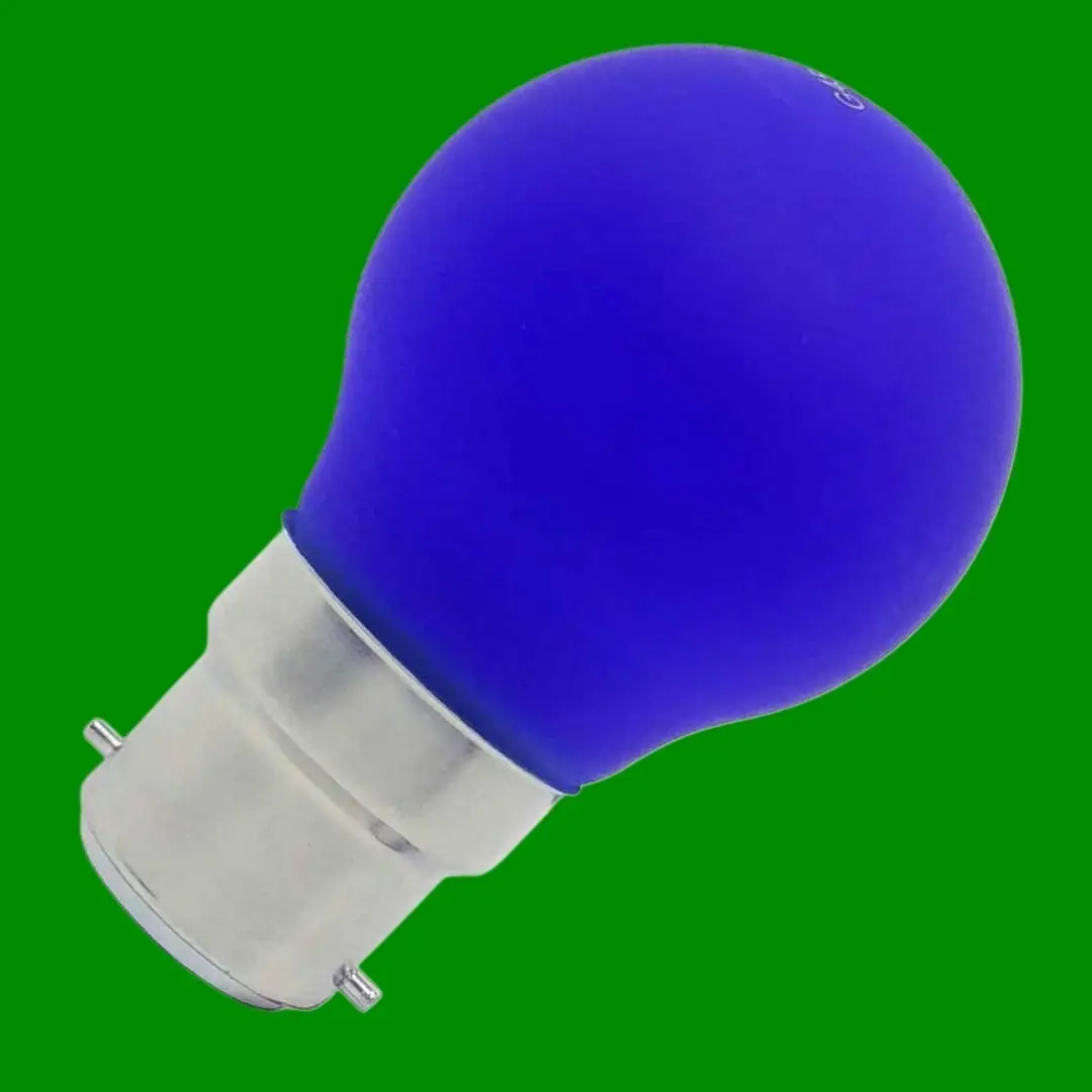 1x 4W Blue Coloured LED Party Golf Ball G45 Round Light Bulb BC B22 Bayonet Cap - image 4 | Free standard UK delivery included | Discount Quality Products