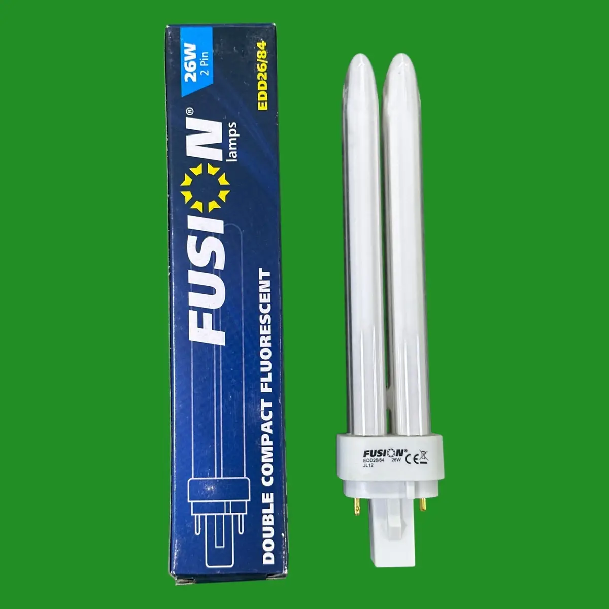 26W Fusion G24d-3, 2 pin, 4000K 840 Low Energy CFL Light Bulb Lamp EDD26/84 - image 2 | Free standard UK delivery included | Discount Quality Products