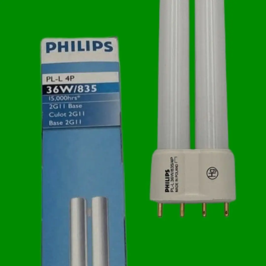 36W Philips 2G11 Dimmable PL-L 4 Pin 3500K PLL CFL White Light Bulb Lamp 420mm