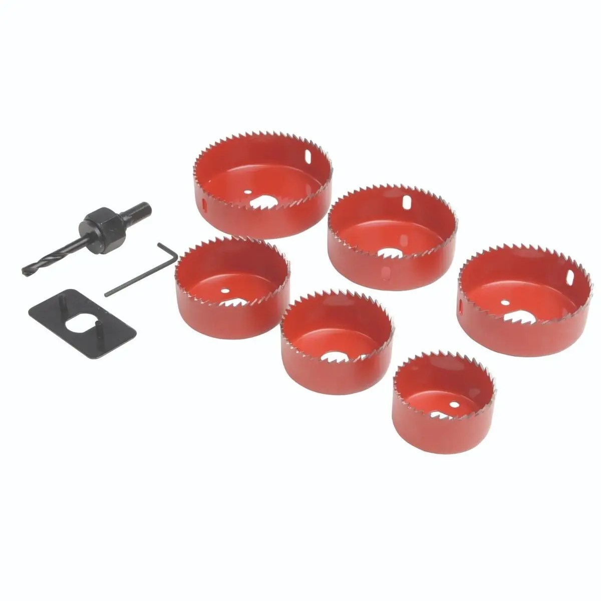 9 Piece Down Light Installation Kit, Electricians Holesaw Set, DIY Tool, 51-86mm - image 3 | Free standard UK delivery included | Discount Quality Products