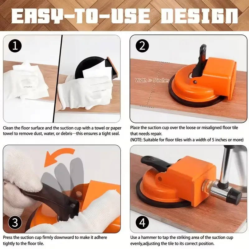 Heavy Duty Suction Cup Floor Gap Repair Tool Tile, Wood, PVC, Porcelain, Glass - image 5 | Free standard UK delivery included | Discount Quality Products