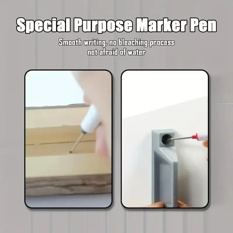 3Pcs Long Tip Marker Pens Deep Hole Scriber Quick Dry Ink Wood Tile Metal Tool - image 3 | Free standard UK delivery included | Discount Quality Products