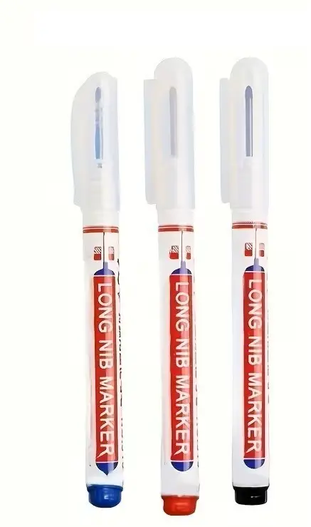 3Pcs Long Tip Marker Pens Deep Hole Scriber Quick Dry Ink Wood Tile Metal Tool - image 4 | Free standard UK delivery included | Discount Quality Products
