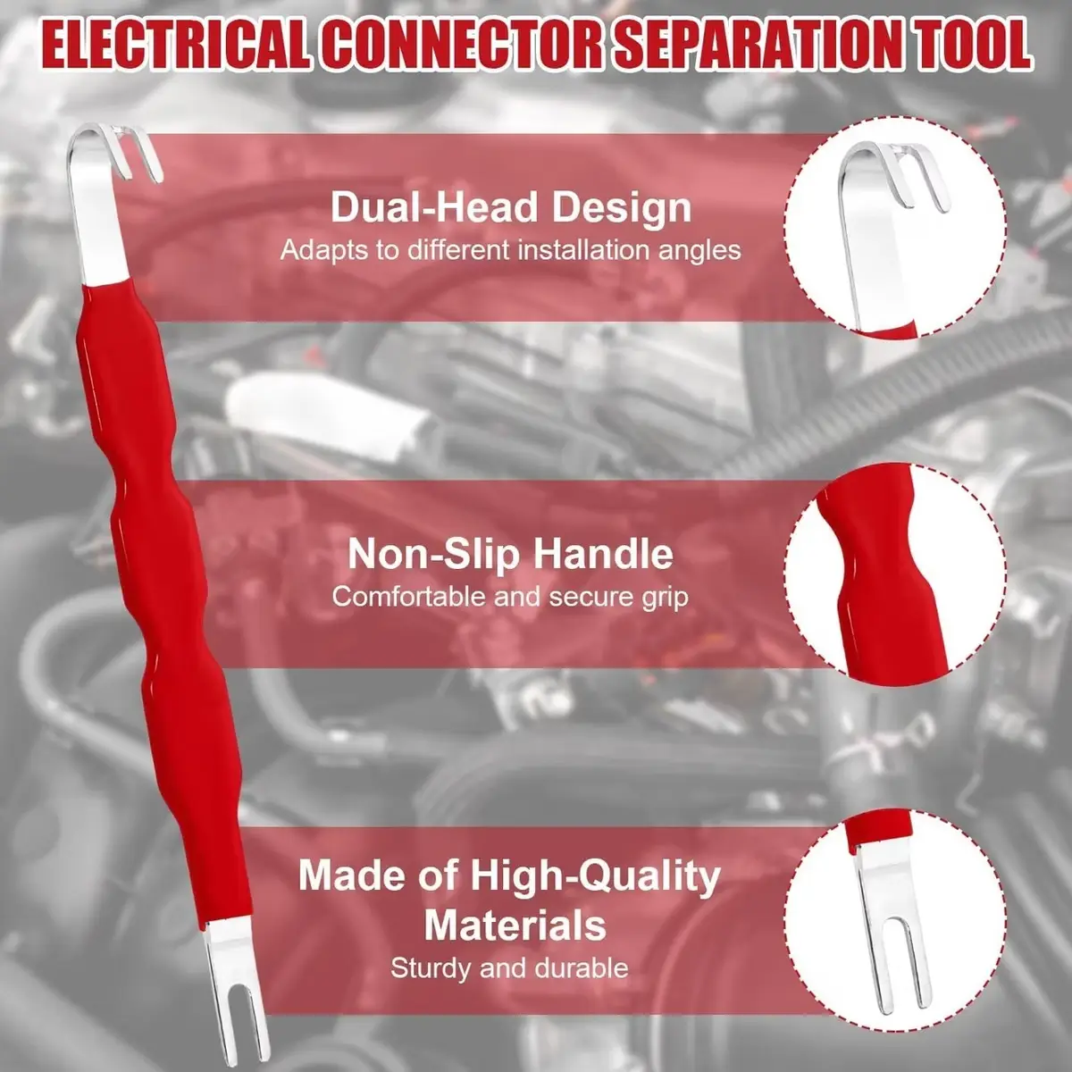 Dual Ended Electrical Connector Separator Automotive Wiring Clip Pry Tool -Black - image 2 | Free standard UK delivery included | Discount Quality Products