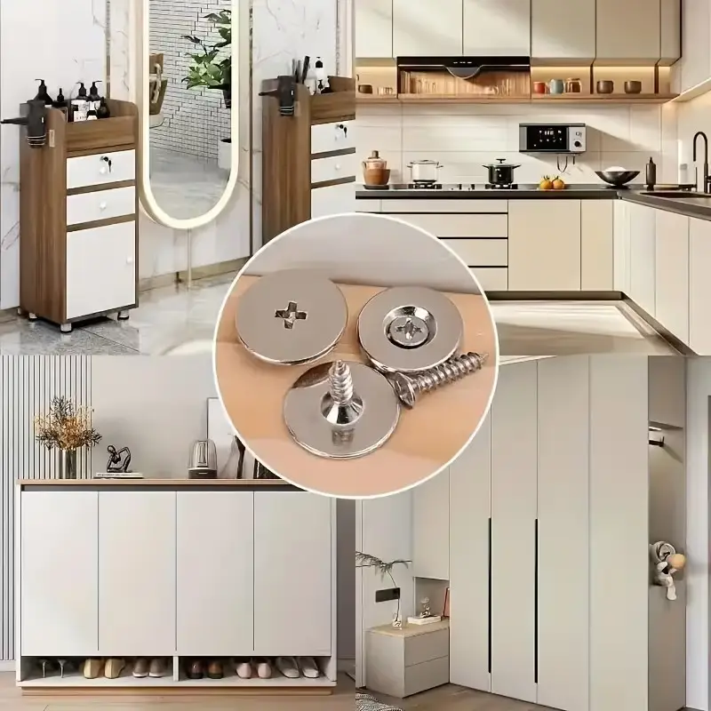 2x Magnetic Cabinet Door Catch Metal Cupboard Drawer Furniture Hidden Closure - image 8 | Free standard UK delivery included | Discount Quality Products