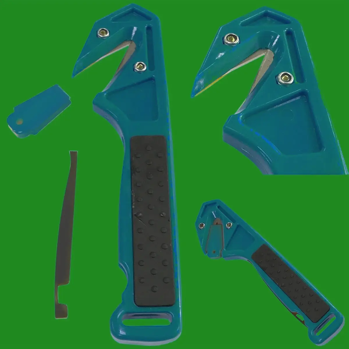 4x Blue Robust Safety Slicer Box Strap Cutter Carton Opener Pallet Shrink Wrap