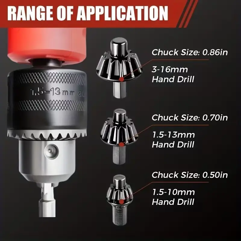 4Pcs Ratchet Drill Chuck Key Wrench Set 3-in-1 1/4" Hex Bit Holder DIY Tool - image 4 | Free standard UK delivery included | Discount Quality Products
