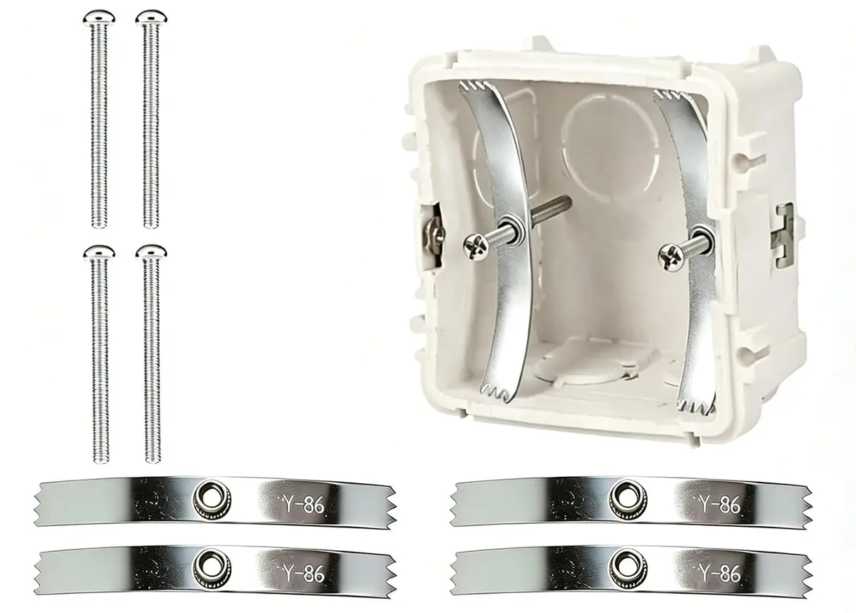 4x Type 86 Switch Box Repair Plate, Hidden Box Fixing Bracket Socket Repair Kit