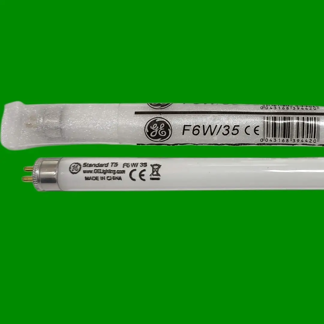 2x 6W GE T5 9" 225mm Fluorescent Tube Strip Light Bulbs, 835, 3500K White, G5 - image 2 | Free standard UK delivery included | Discount Quality Products