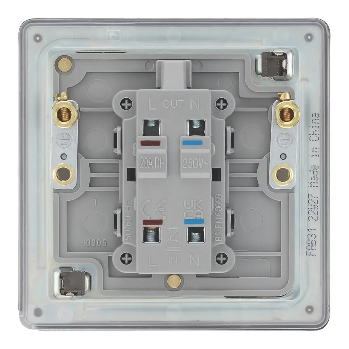 1-Gang Antique Brass 20A Double Pole Water Heater Switch, LED Indicator, 250V - image 4 | Free standard UK delivery included | Discount Quality Products