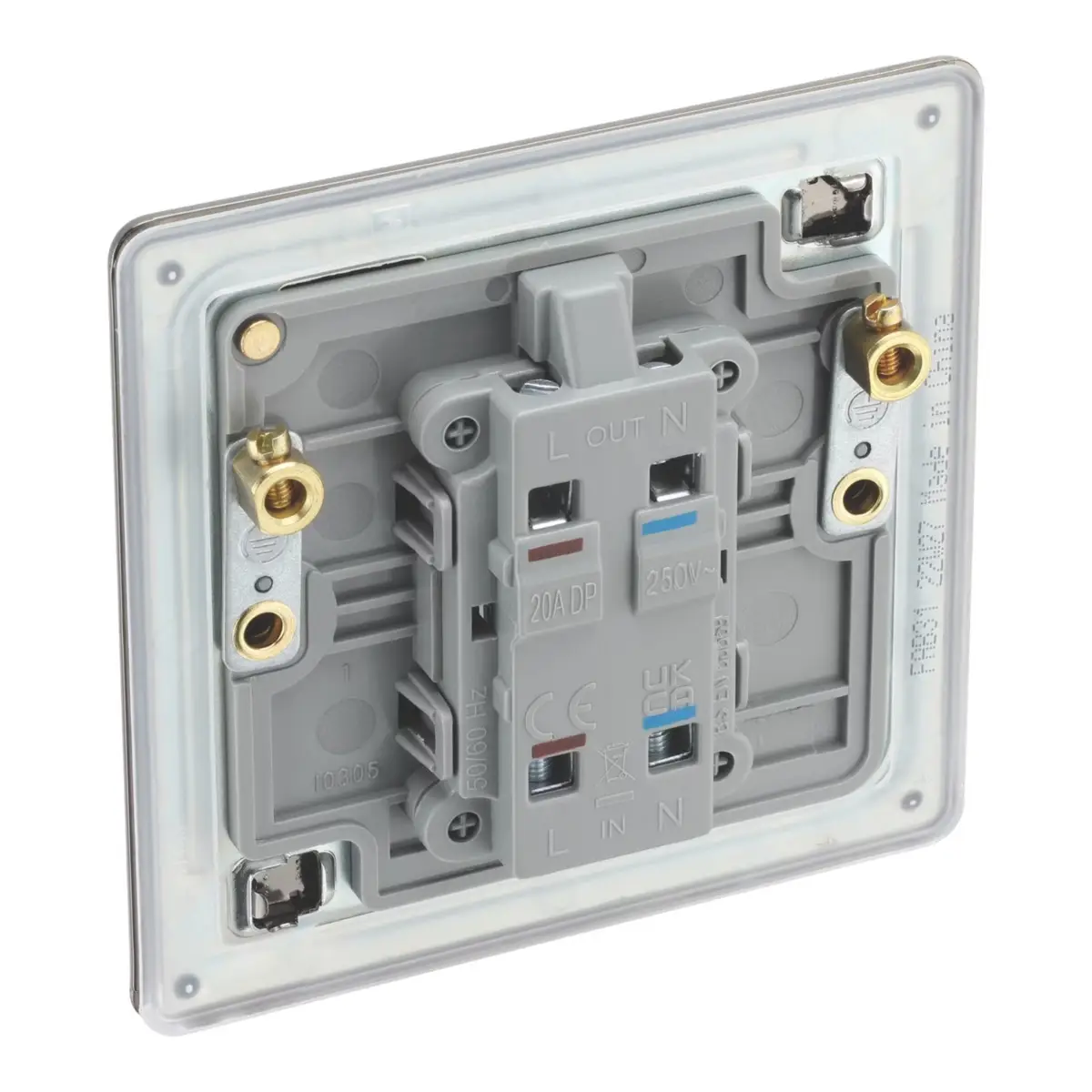 1-Gang Antique Brass 20A Double Pole Water Heater Switch, LED Indicator, 250V - image 5 | Free standard UK delivery included | Discount Quality Products