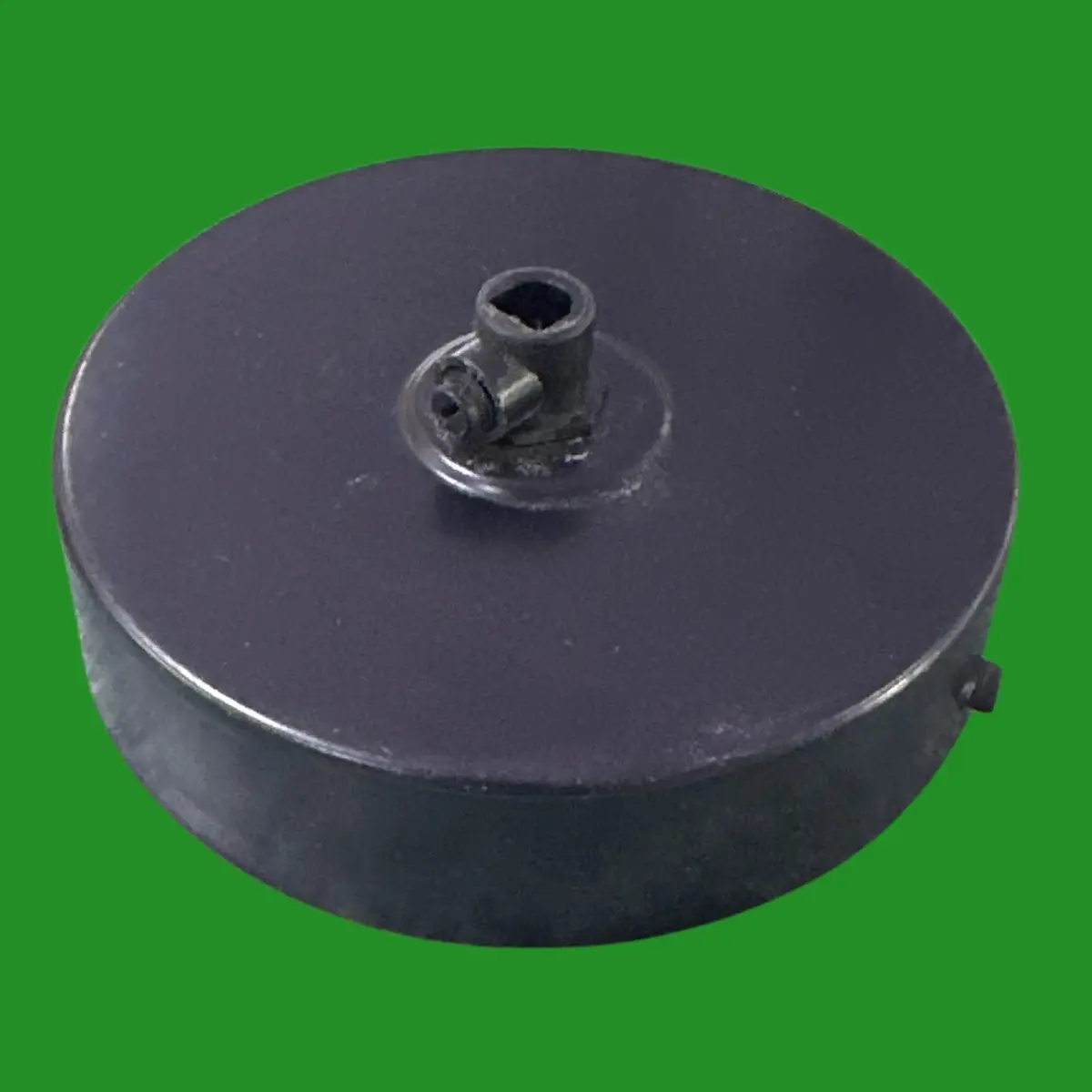 Black 100mm Metal Vintage Industrial Ceiling Rose Light Fitting Plate Pendant