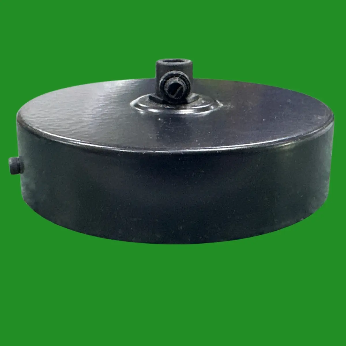 Black 100mm Metal Vintage Industrial Ceiling Rose Light Fitting Plate Pendant - image 2 | Free standard UK delivery included | Discount Quality Products