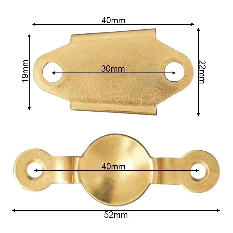 2x Cheval Mirror Movement Swivel Bracket Hinge Dressing Table Brass Plated Pivot - image 3 | Free standard UK delivery included | Discount Quality Products