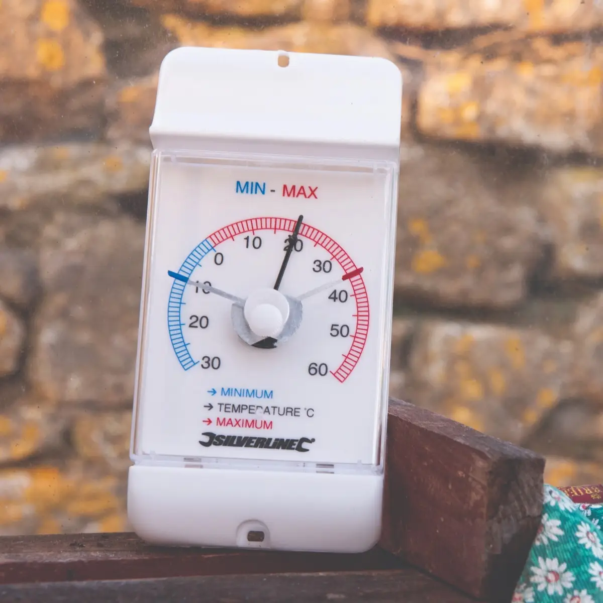 1x Min/Max Dial Thermometer -30°C to +60°C Indoor Outdoor Garden Greenhouse Shed - image 2 | Free standard UK delivery included | Discount Quality Products