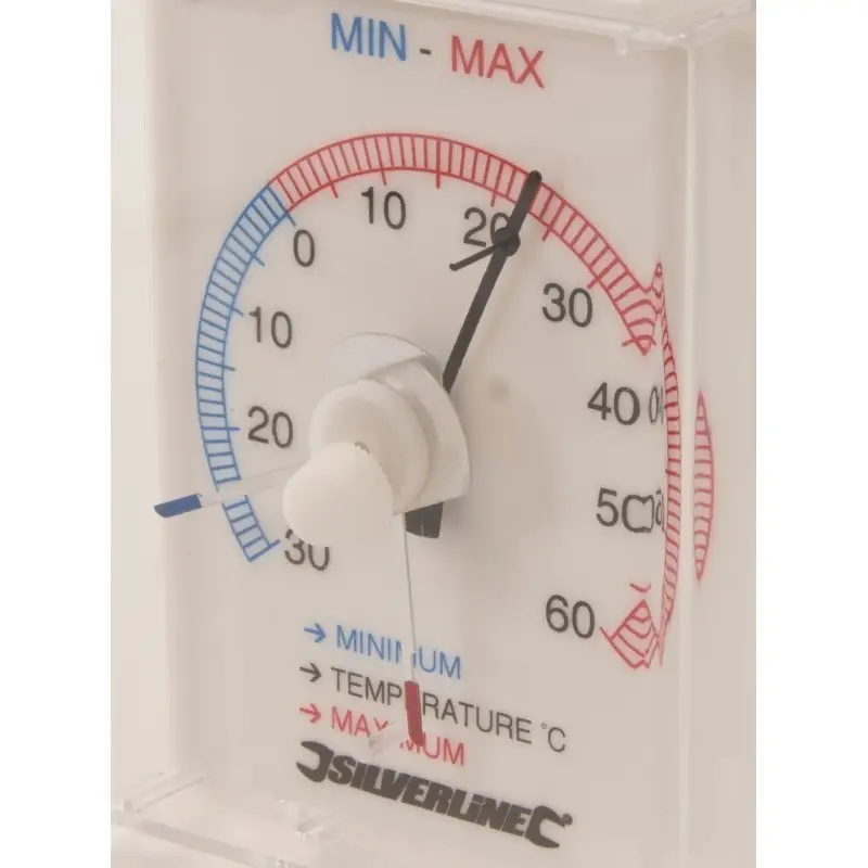 1x Min/Max Dial Thermometer -30°C to +60°C Indoor Outdoor Garden Greenhouse Shed - image 3 | Free standard UK delivery included | Discount Quality Products
