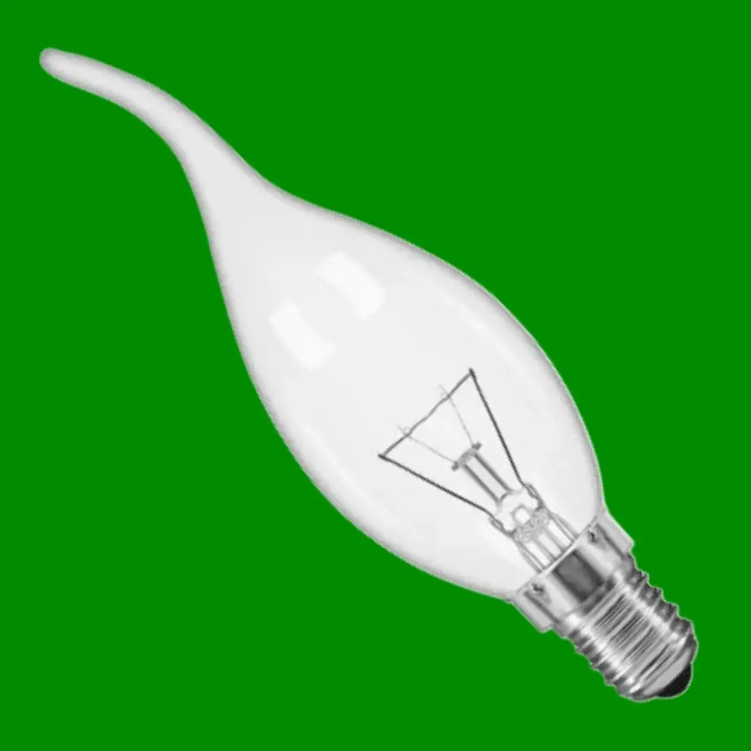 10x 60W Clear Bent Tip Candle Dimmable Light Bulb SES E14 Small Edison Screw - image 2 | Free standard UK delivery included | Discount Quality Products
