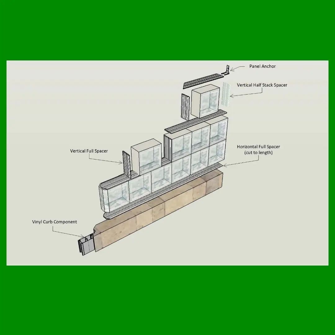 10x Wooden Glass Block Vertical Dividers For 190mm x 80mm Block 14mm Joint - image 5 | Free standard UK delivery included | Discount Quality Products