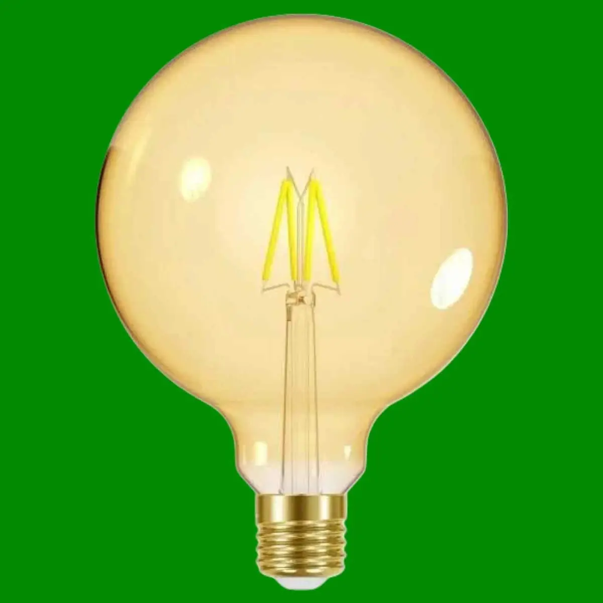 4x 3.7W G125 LED Filament Dimmable Vintage 2000K ES E27 Light Bulb, 125mm Lamp - image 2 | Free standard UK delivery included | Discount Quality Products