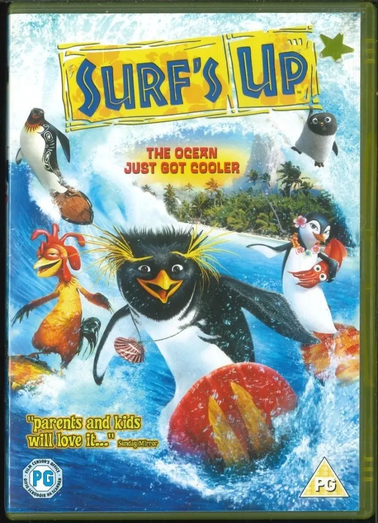 Surf's Up (2007) PAL DVD, Shia LaBeouf, Jeff Bridges, Zooey Deschanel [Region 2]