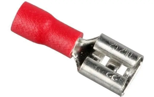 10x Female 5A Red Insulated Electrical Crimp Spade Connector Terminal