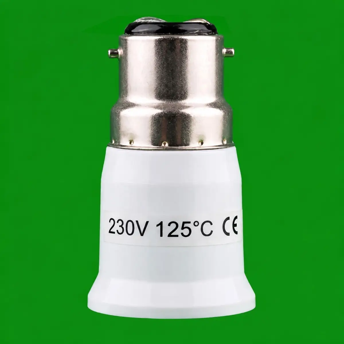 B22 to E27 Light Bulb Socket Adapter, Bayonet-to- Edison Screw Converter 4A 230V - image 2 | Free standard UK delivery included | Discount Quality Products