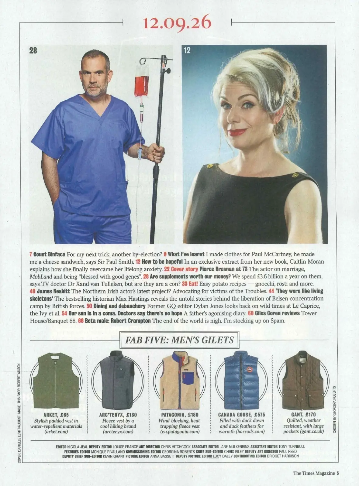 Times Magazine: Pierce Brosnan, Count Binface, Caitlin Moran, Paul Smith 12.9.26 - image 3 | Free standard UK delivery included | Discount Quality Products
