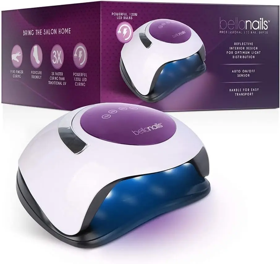 1x Bella Nails Professional LED UV Gel Nail Dryer Lamp Home or Salon Use 120W - image 2 | Free standard UK delivery included | Discount Quality Products