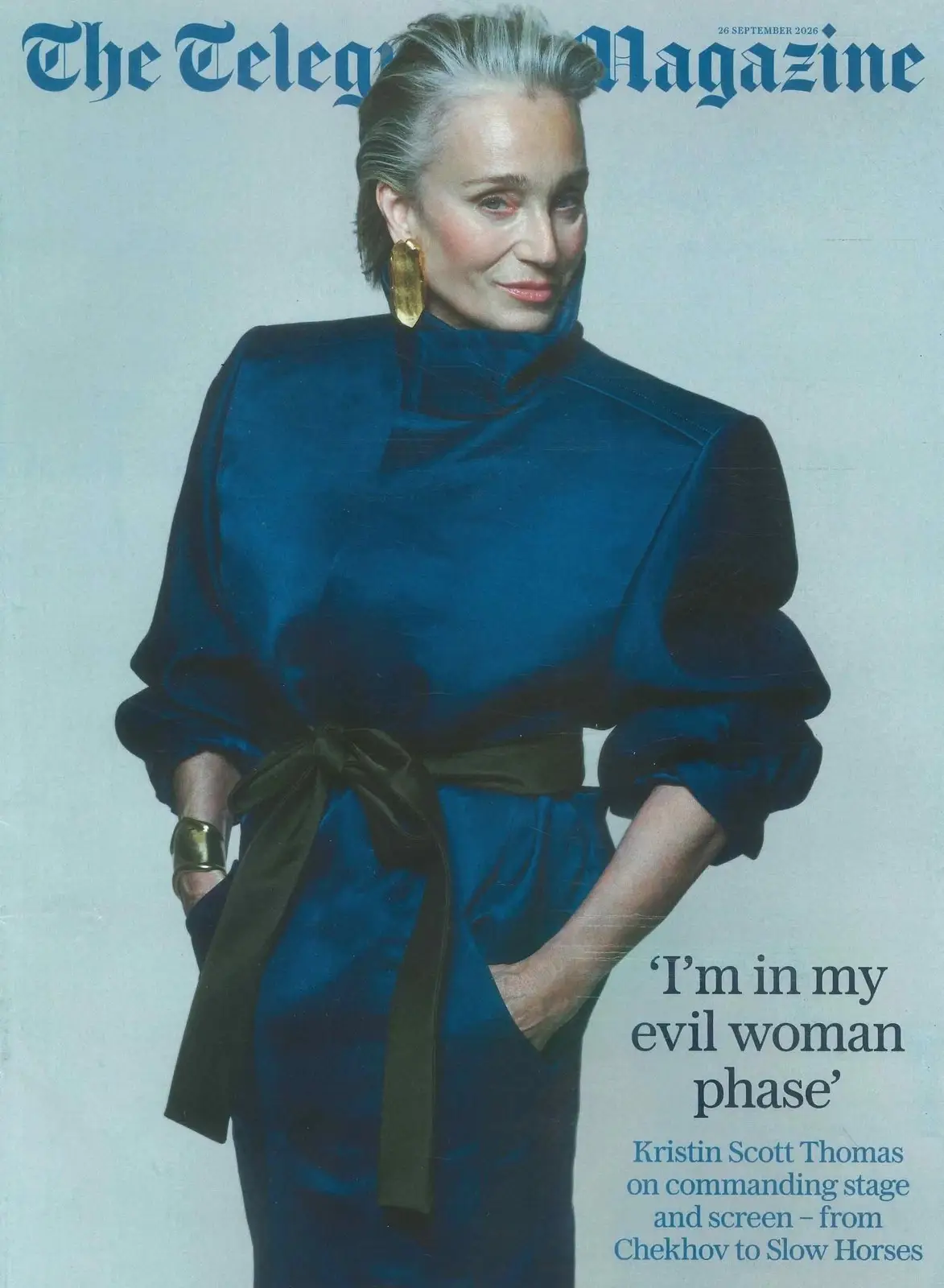 Telegraph Magazine Kristin Scott Thomas, Maye Musk, Richard Avedon, Elon 26.9.26