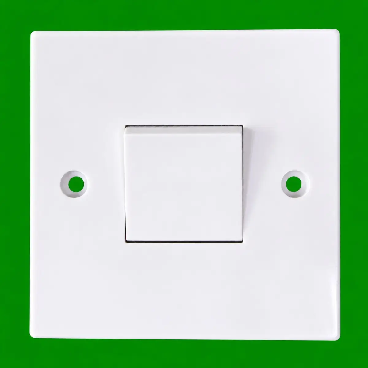 Fan Isolator Wall Switch 1 Gang 3 Pole White  10A Bathroom Kitchen Extractor