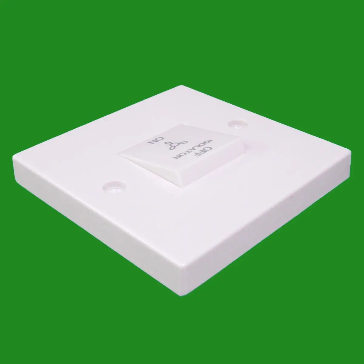 Fan Isolator Wall Switch 1 Gang 3 Pole White  10A Bathroom Kitchen Extractor - image 5 | Free standard UK delivery included | Discount Quality Products