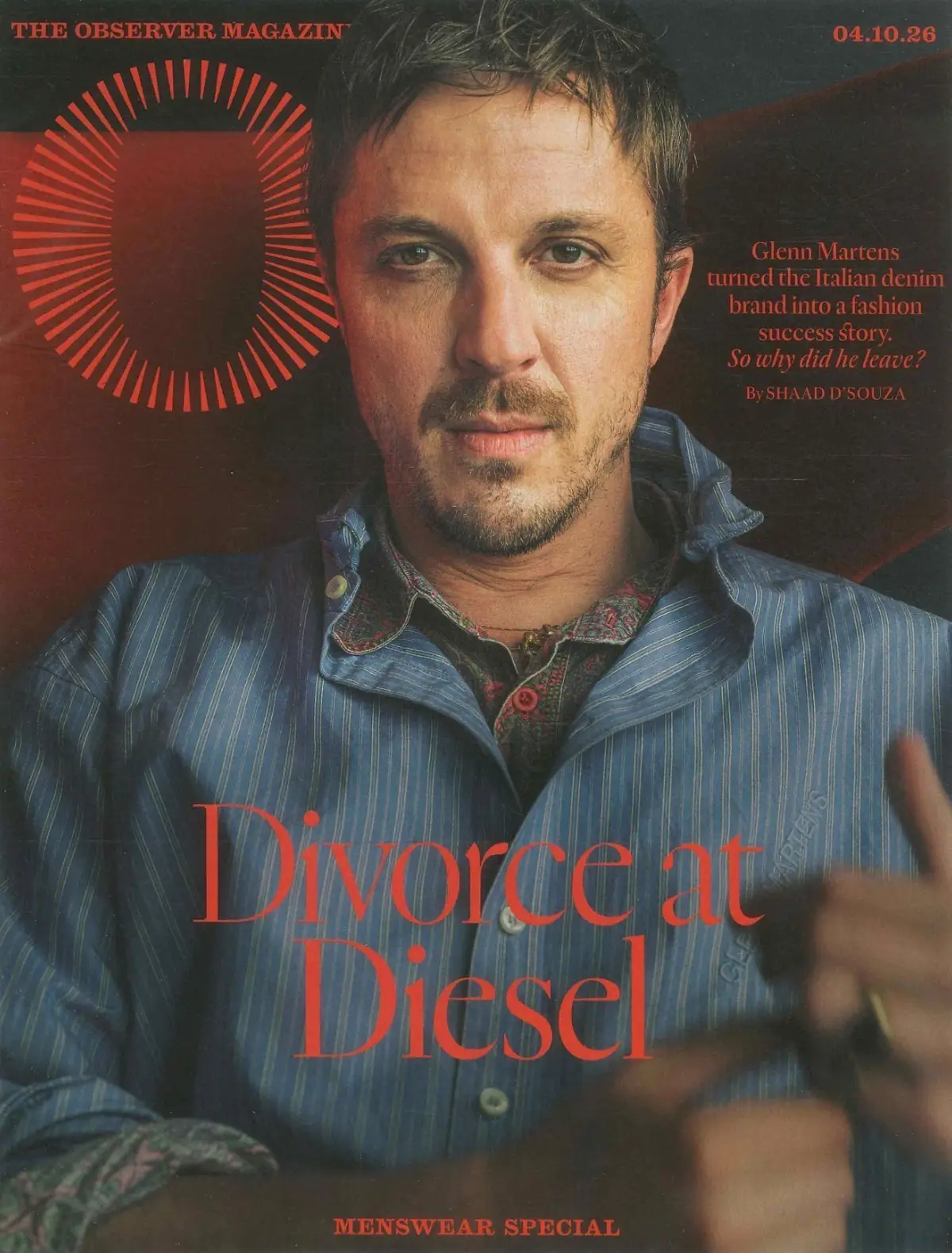 Observer Magazine Glenn Martens Diesel, Jonathan Anderson, Menswear, Art 4.10.26