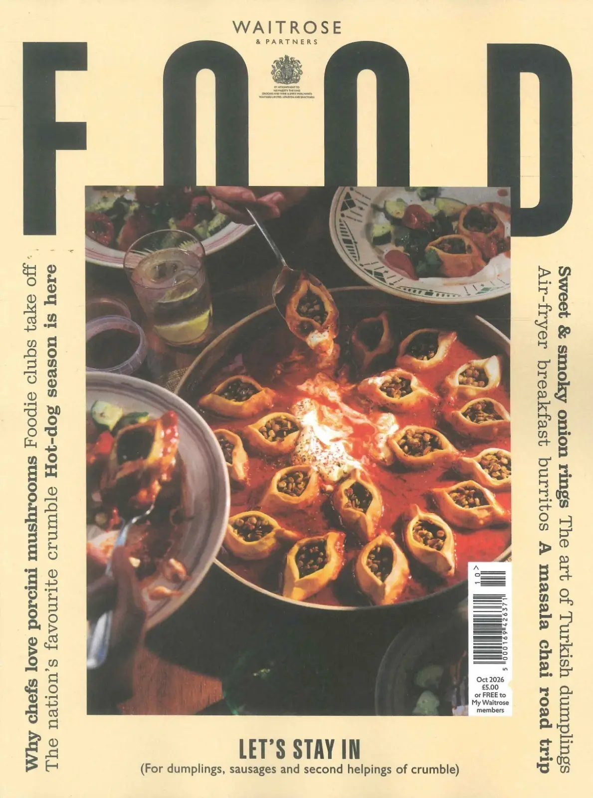 Waitrose &amp; Partners Food Magazine Issue #197, Cooking, Baking Recipes, Oct 2026