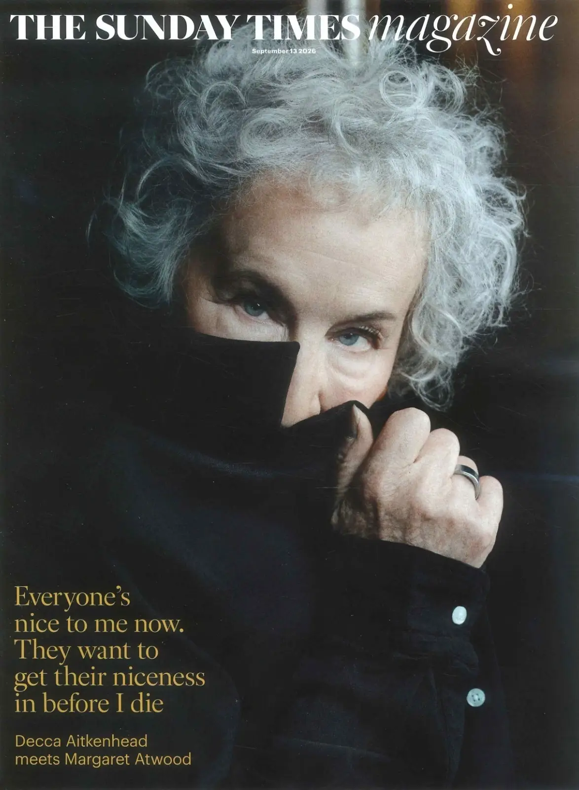 Sunday Times Magazine: Margaret Atwood, Jeremy Clarkson, Vaping Capital, 13.9.26