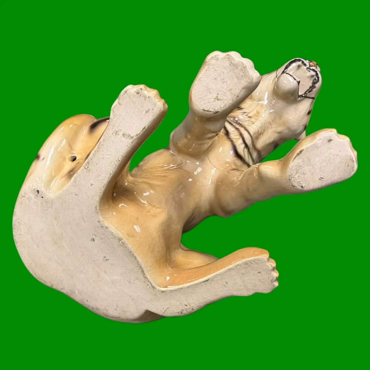Large Ceramic Tiger Figurine 35cm Sitting Roaring Wild Animal Statue Ornament - image 8 | Free standard UK delivery included | Discount Quality Products