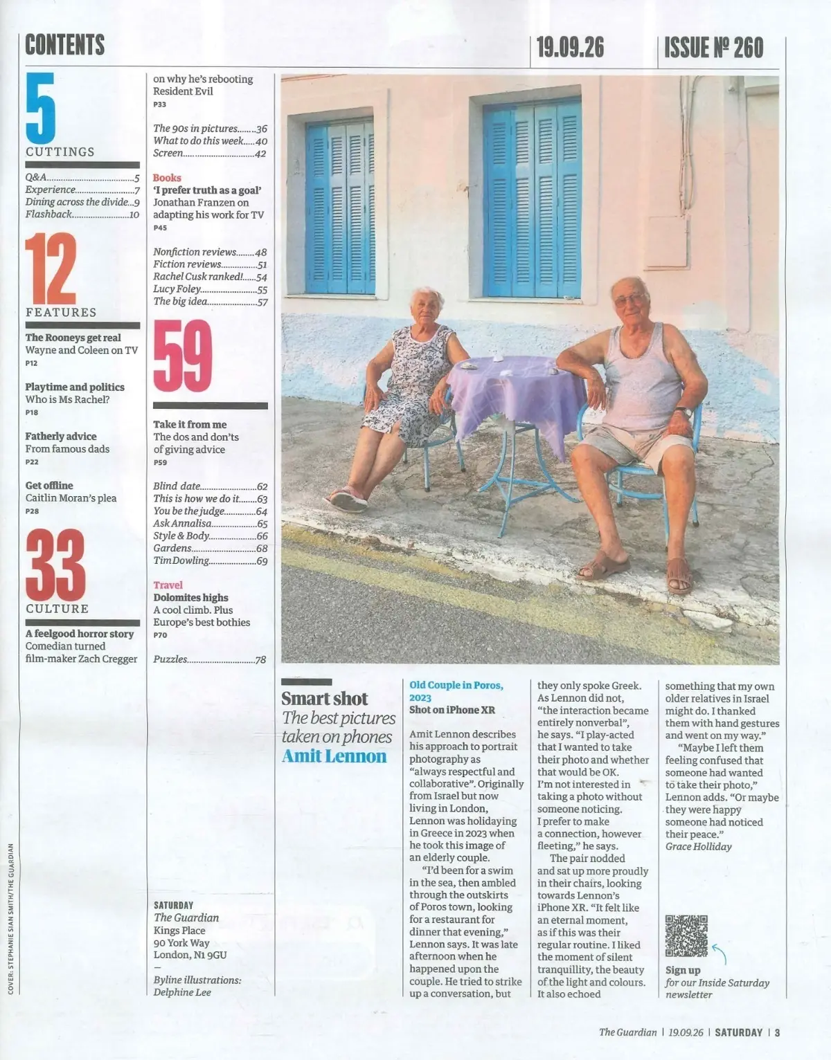 Guardian Saturday Magazine: Wayne & Coleen Rooney Ms Rachel Zach Cregger 19.9.26 - image 3 | Free standard UK delivery included | Discount Quality Products