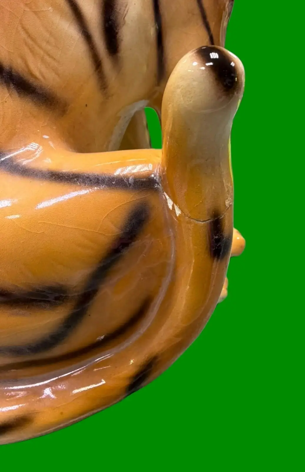 Large Ceramic Tiger Figurine 35cm Sitting Roaring Wild Animal Statue Ornament - image 5 | Free standard UK delivery included | Discount Quality Products