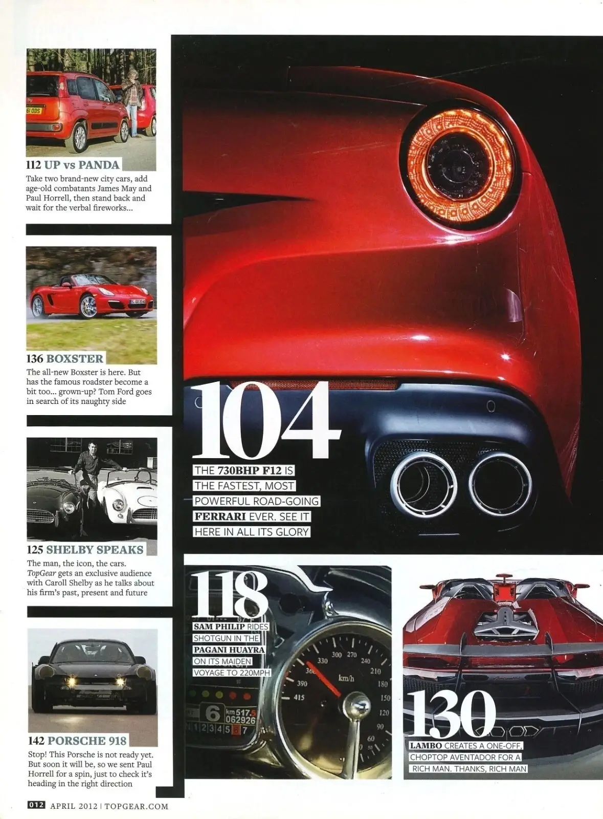 BBC Top Gear Magazine #229, Ferrari F12, Lambo, Ford, April 2012 (Slight Wear) - image 3 | Free standard UK delivery included | Discount Quality Products