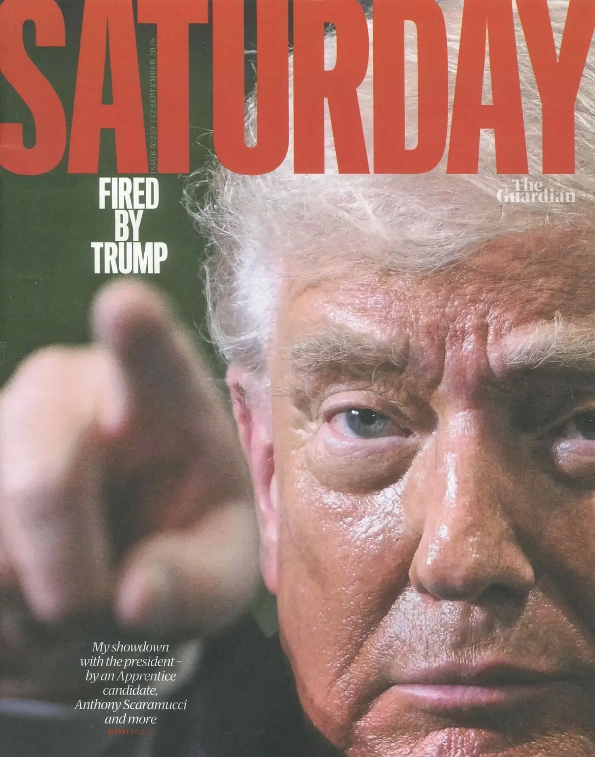 Guardian Saturday Magazine Trump, Scaramucci, Kylie Minogue, AI Chatbots 12.9.26