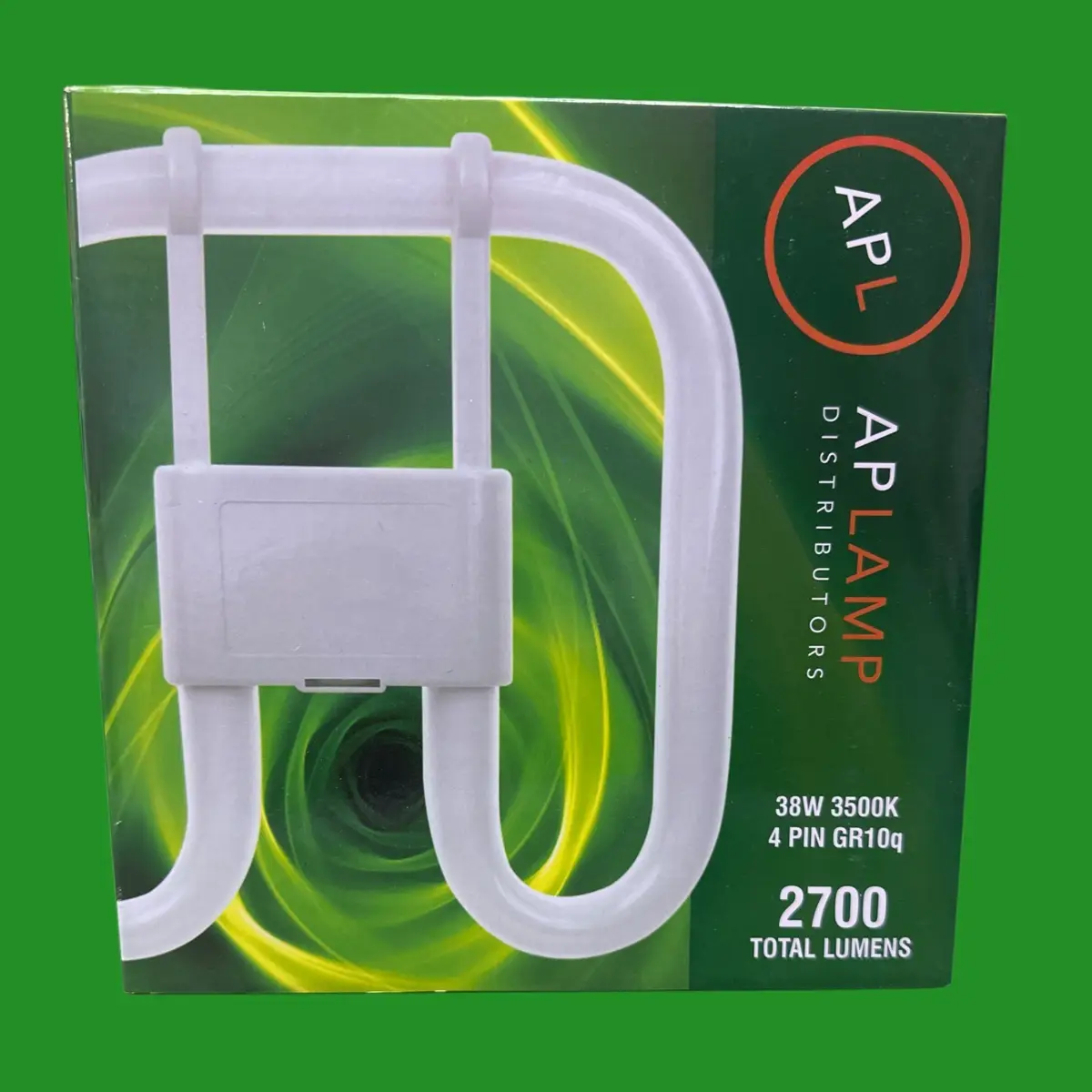 1x 38W APL GR10Q 4 Pin CFL 2D Square Tube Light Bulb Double D Lamp 3500K White - image 2 | Free standard UK delivery included | Discount Quality Products
