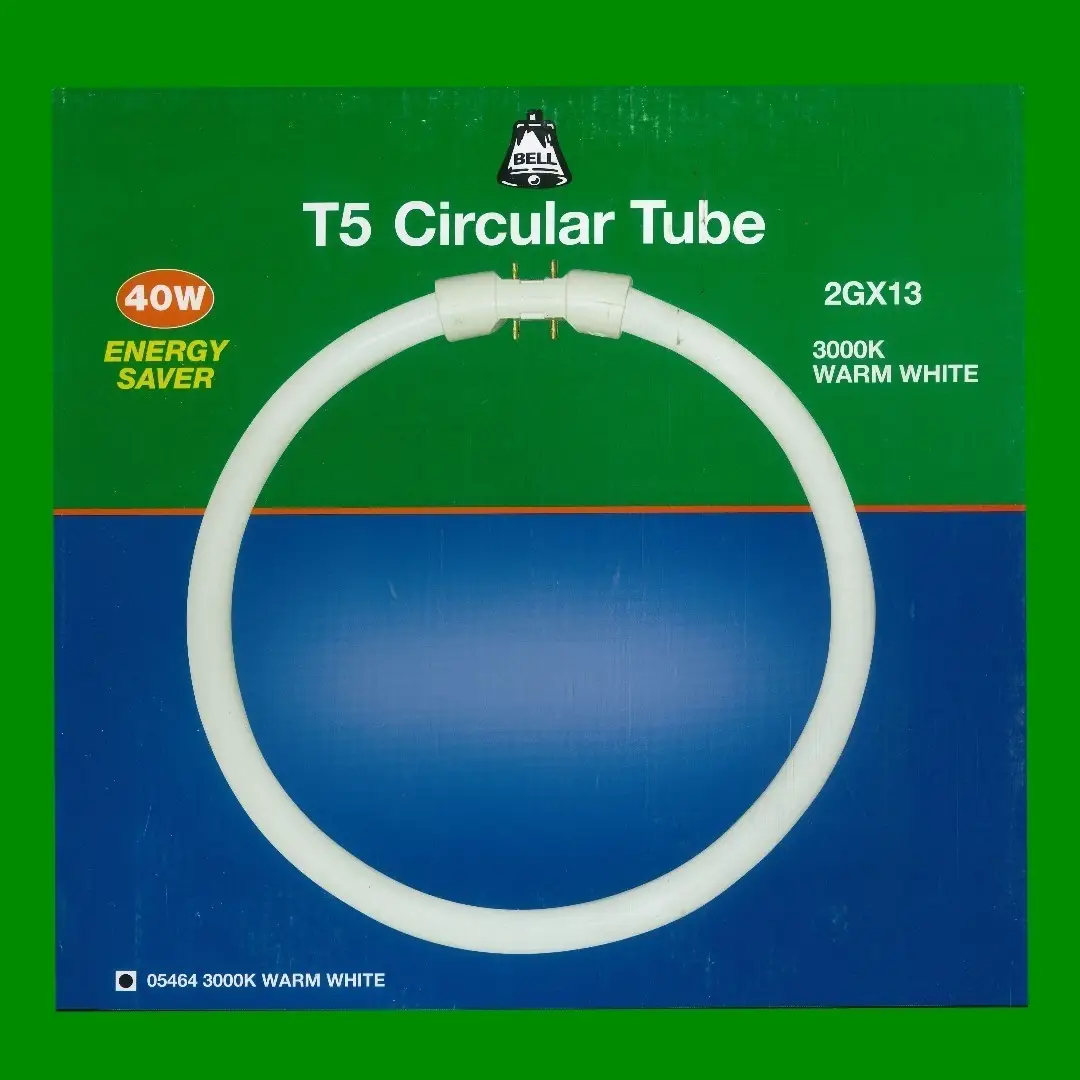 1x 40W BELL Circular 2GX13 4 Pin T5 373mm Fluorescent Tube 3000K Light Bulb - image 2 | Free standard UK delivery included | Discount Quality Products