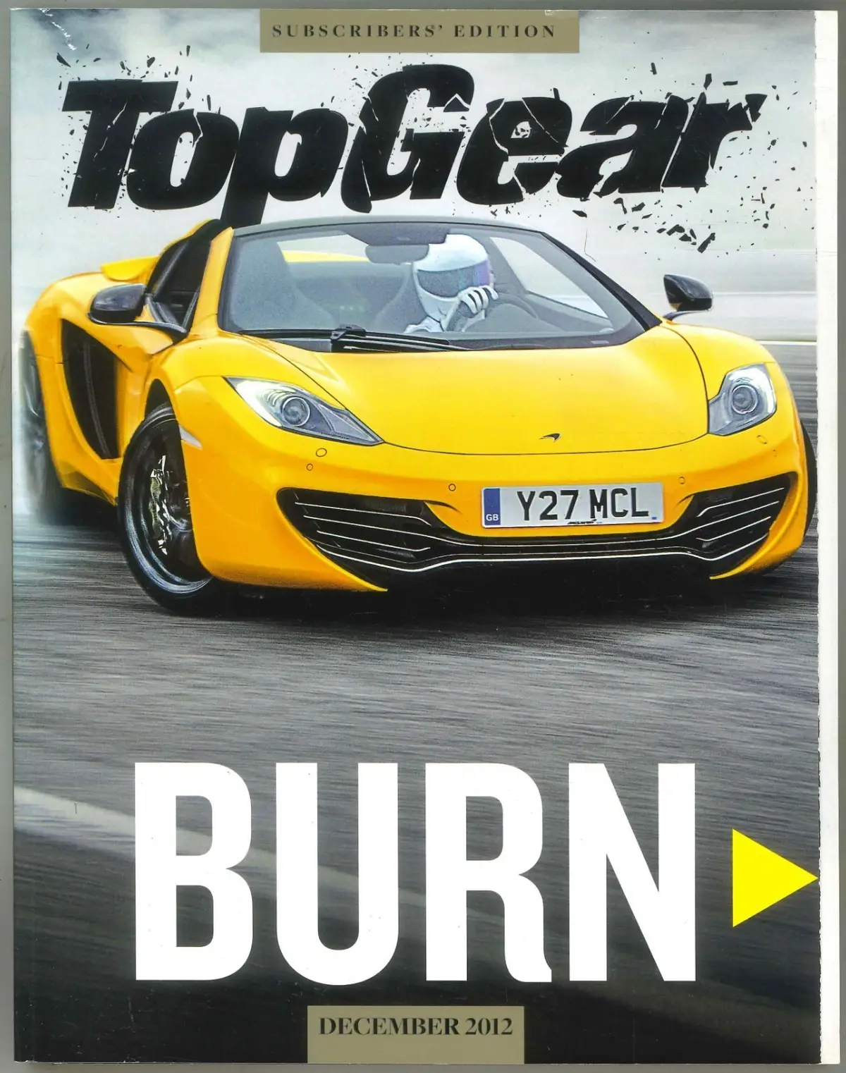 BBC Top Gear Magazine: Issue #237, McLaren 12C Spider, Dec 2012 (Slight Wear)