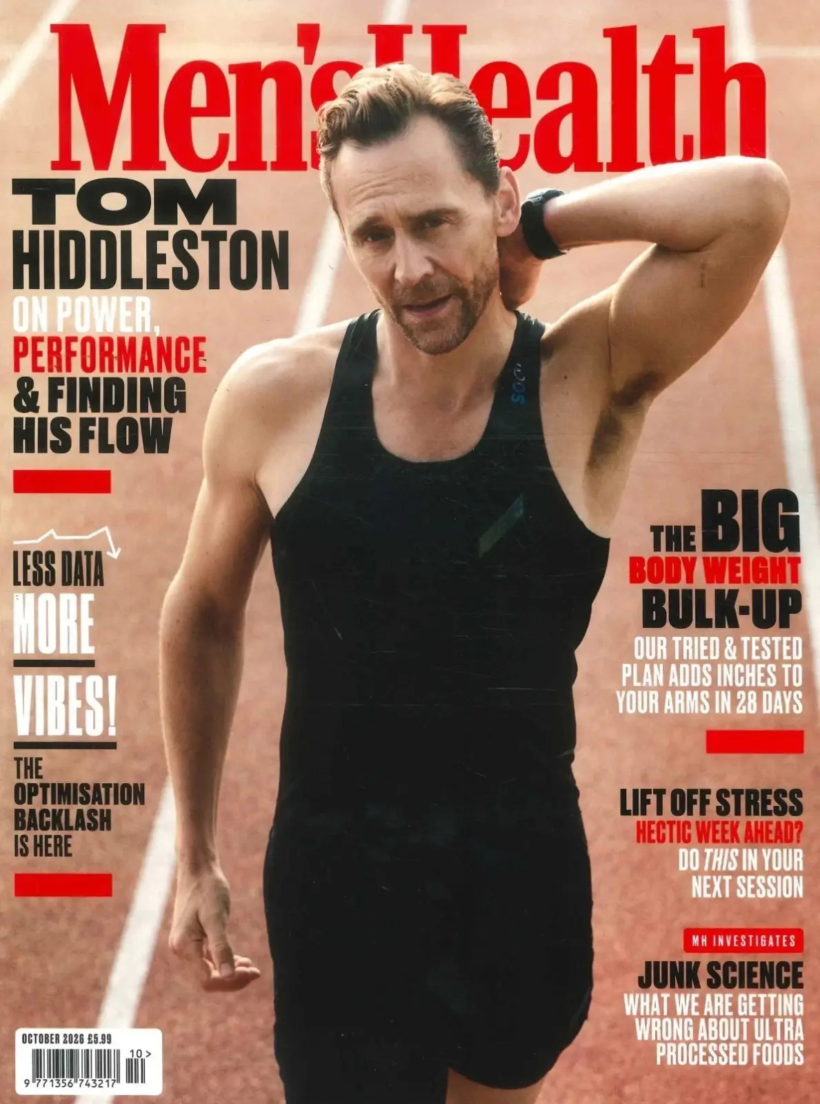 Men's Health Magazine: Tom Hiddleston, Lando Norris, Mike Israetel, Oct 2026