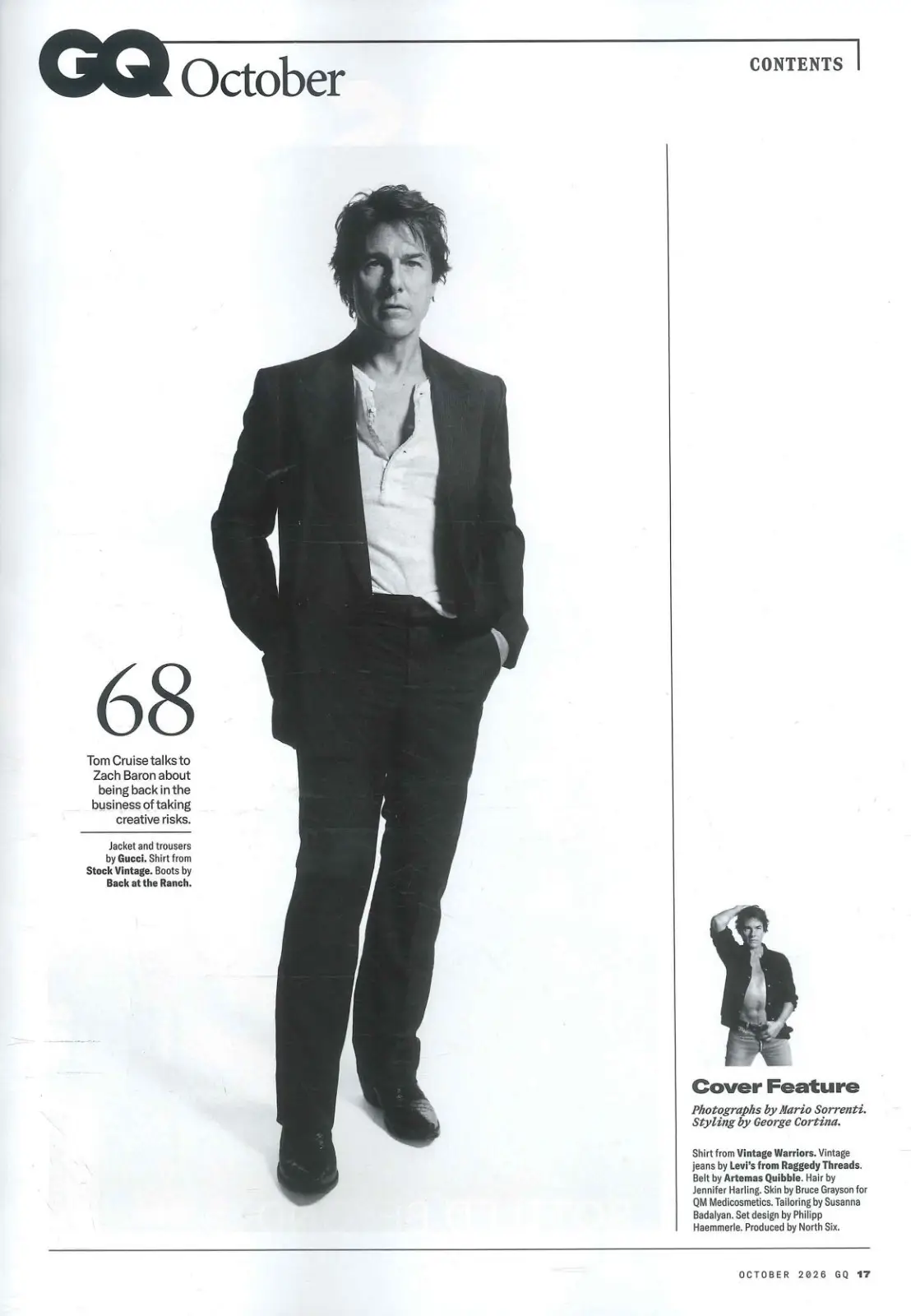 GQ Magazine Tom Cruise, George MacKay, Austin Abrams, Cornwall Surfing, Oct 2026 - image 4 | Free standard UK delivery included | Discount Quality Products