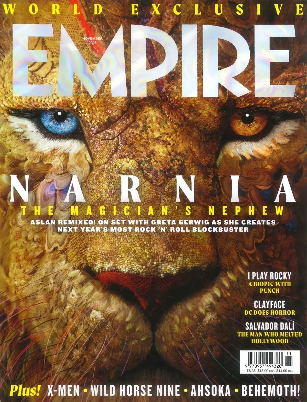 Empire Magazine, Narnia: The Magician’s Nephew, Greta Gerwig, X-Men, Nov 2026