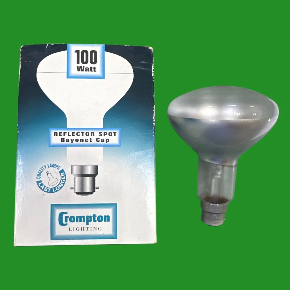 2x 100W Crompton R95 Dimmable Incandescent 95mm Reflector Spot Light Bulb BC B22 - image 2 | Free standard UK delivery included | Discount Quality Products