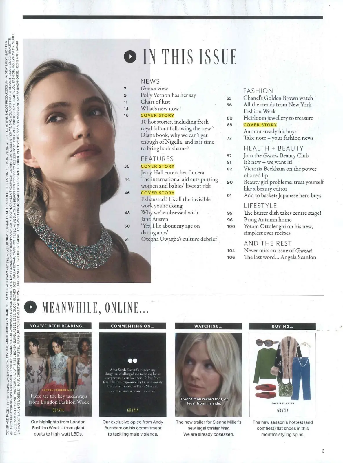 Grazia Magazine: Jerry Hall, Princess Diana Book, Victoria Beckham, 12.10.26 - image 3 | Free standard UK delivery included | Discount Quality Products