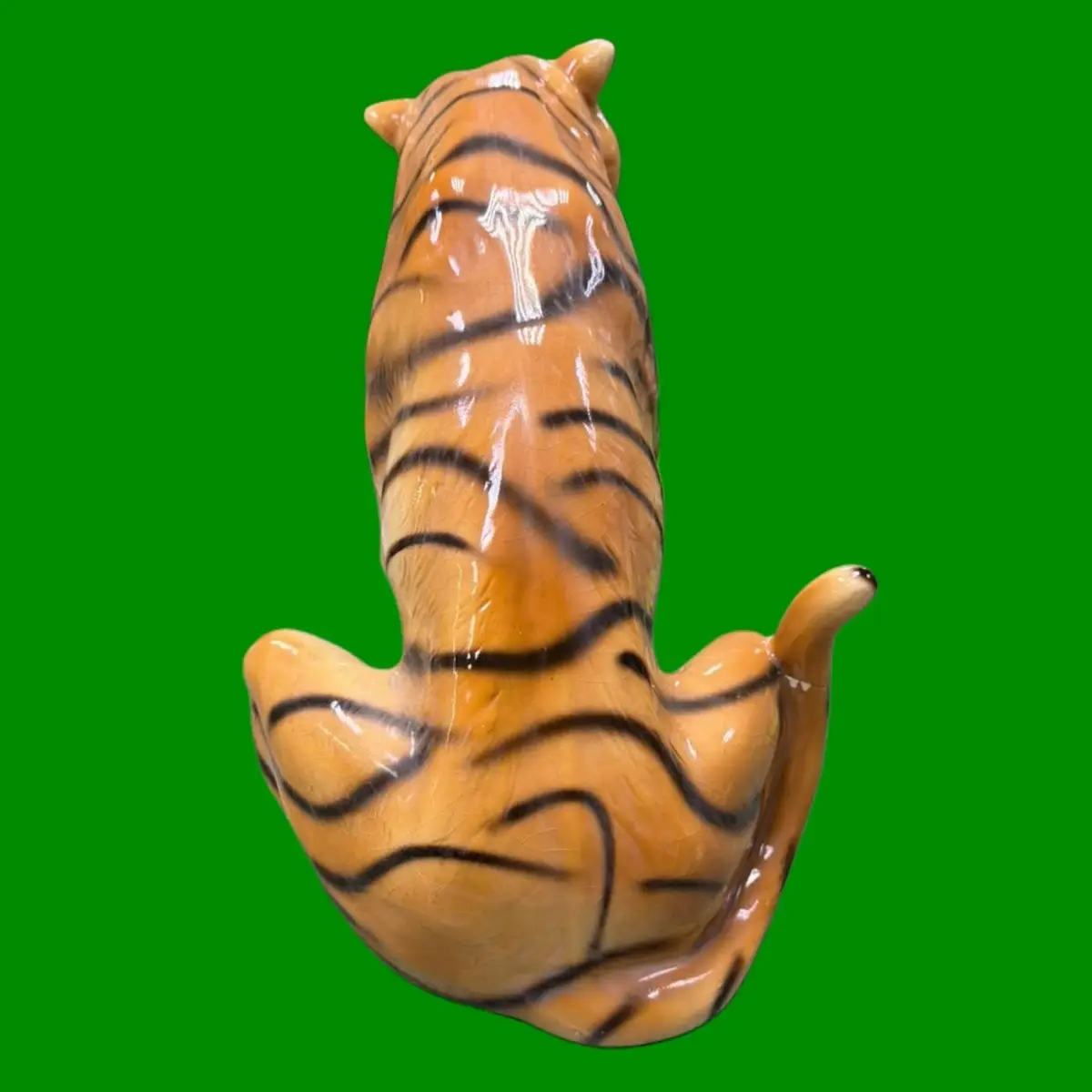 Large Ceramic Tiger Figurine 35cm Sitting Roaring Wild Animal Statue Ornament - image 4 | Free standard UK delivery included | Discount Quality Products