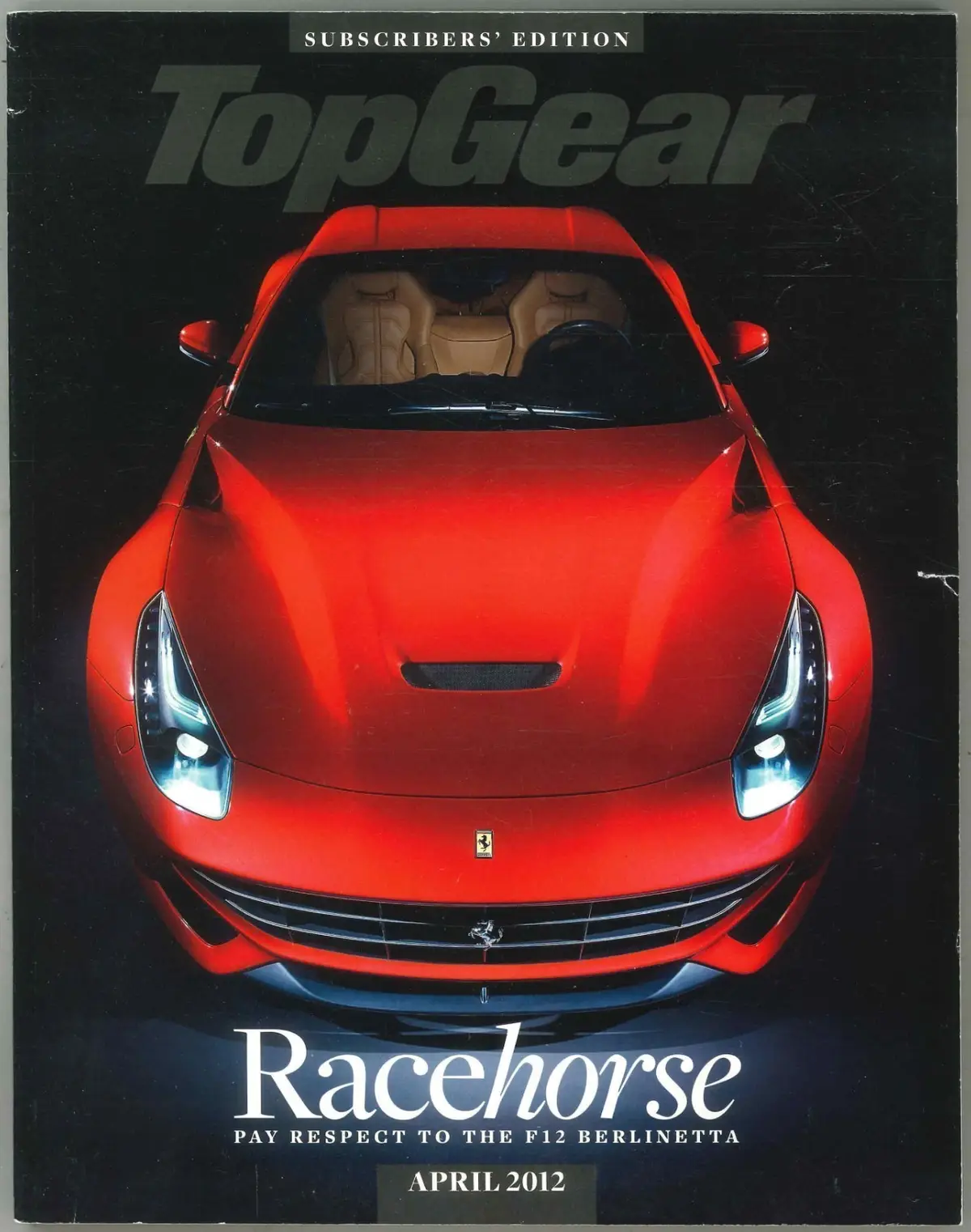 BBC Top Gear Magazine #229, Ferrari F12, Lambo, Ford, April 2012 (Slight Wear)